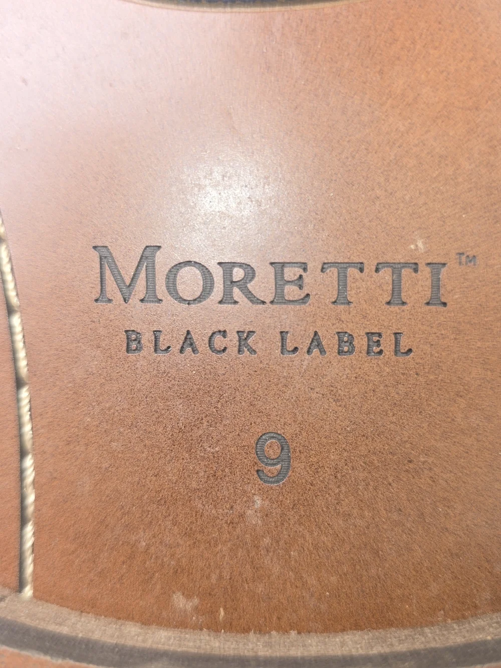 MORETTI BLACK LABEL BROWN LEATHER CHUKKA BOOTS LACE UP MENS 9D